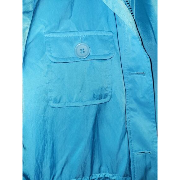 New York & Company Blue Full Zip Jacket NYC Size Medium - Picture 2 of 12